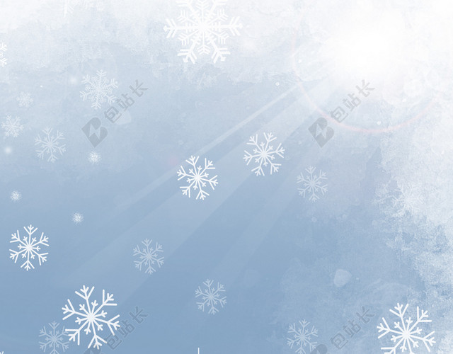 冬季雪花海报背景
