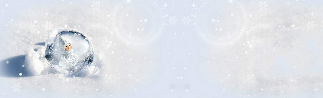 冬季水晶球背景BANNER