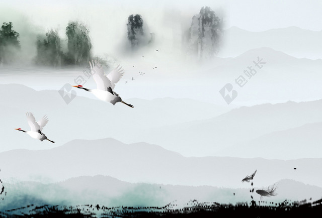 中国风古典山水BANNER