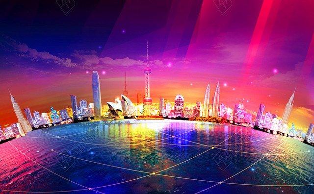 盛大开业海报背景