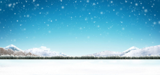 冰雪大气背景