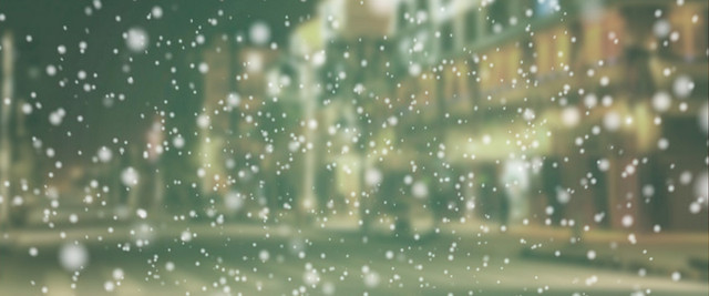 冬季保暖口罩雪花背景BANNER