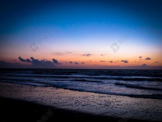 日落 黄昏 海 ABENDSTIMMUNG 在黄昏 傍晚的天空