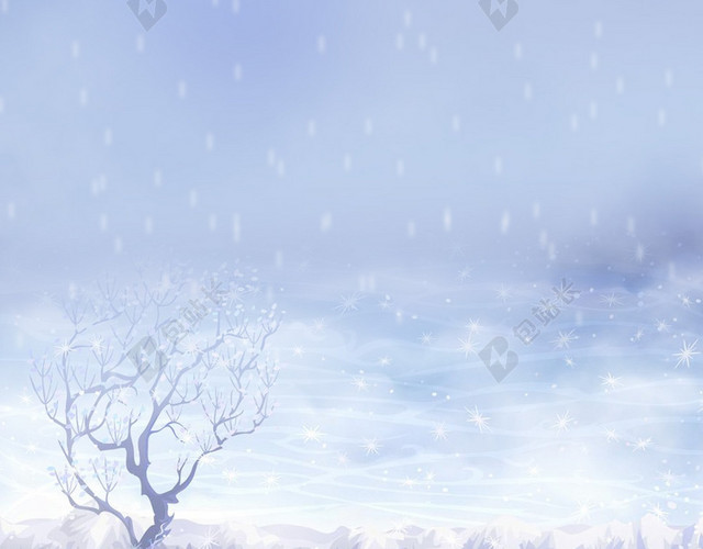 漫天大雪雪花H5图片素材