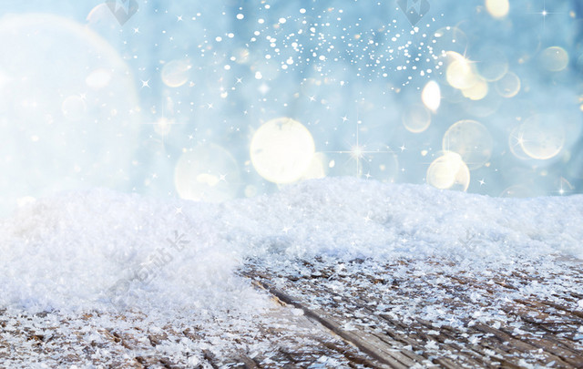 雪景海报背景PSD素材