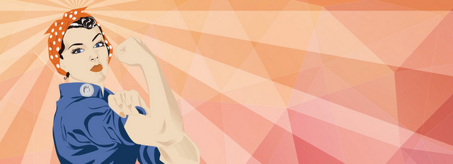 卡通炫酷狂欢女性霸气购物海报BANNER