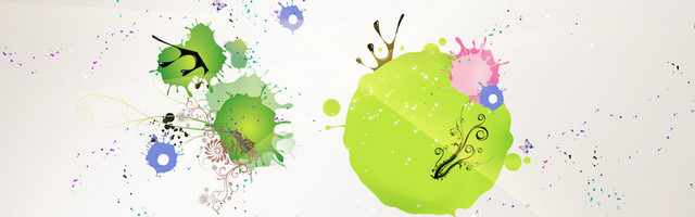 青春活力不水墨背景BANNER