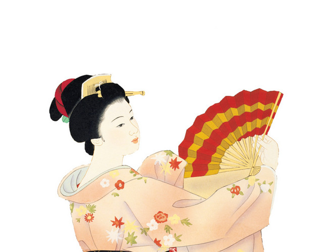 日本舞蹈仕女图