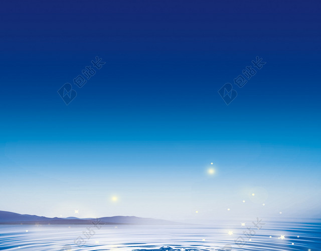 石花 青花瓷海报背景素材