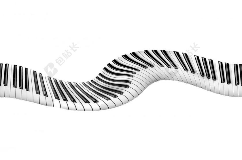 白色的钢琴道路背景图片