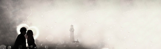 黑白爱情情侣唯美背景BANNER