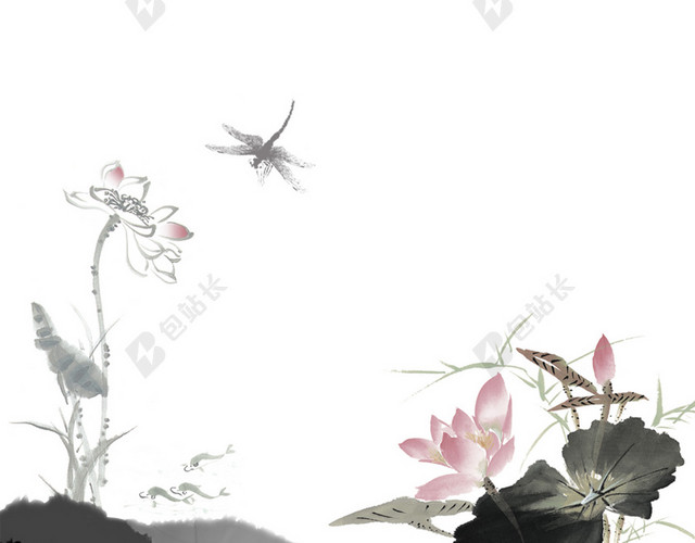 中国风水墨背景素材