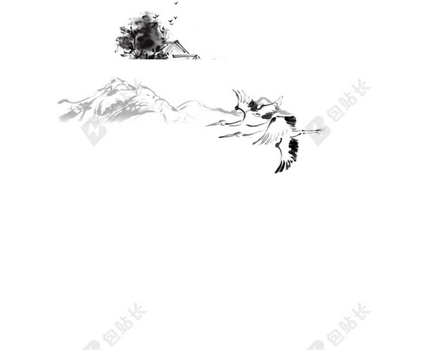 背景H5黑白手绘