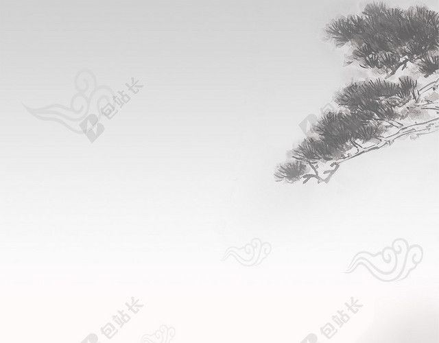 黑白淡雅中国风