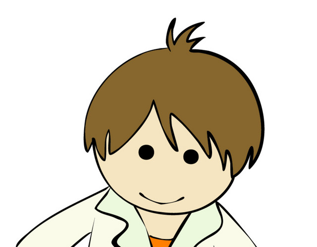 做化学实验的男生