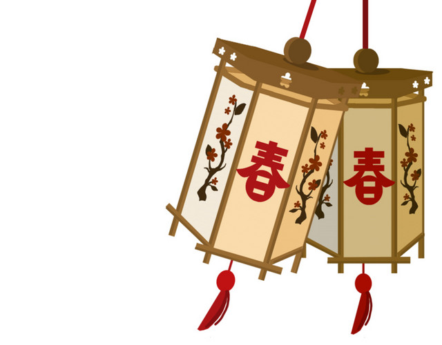 元宵节节日灯笼漂浮挂件