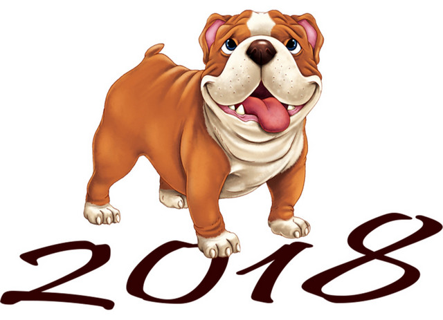 卡通2018狗年