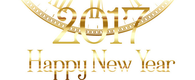 金色新年倒数时钟