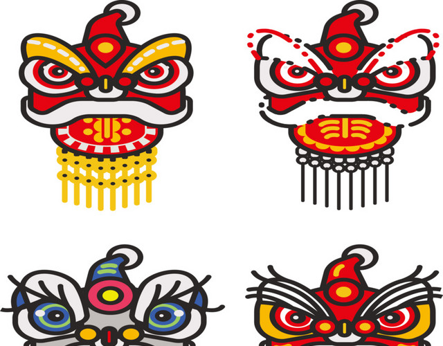 矢量图狮子头