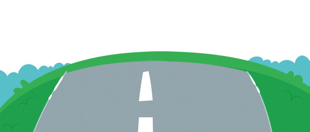 卡通公路矢量图下载