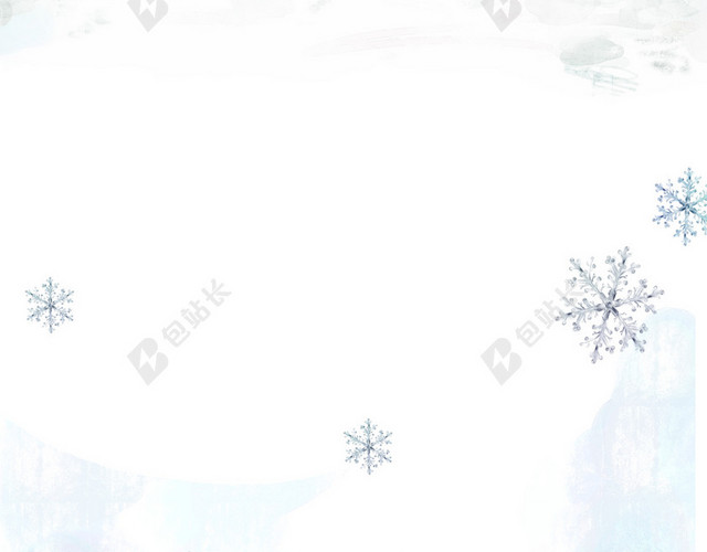 冬季手绘浪漫雪景H5