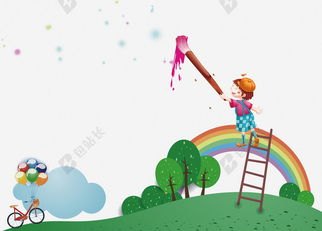 幼儿美术绘画培训海报