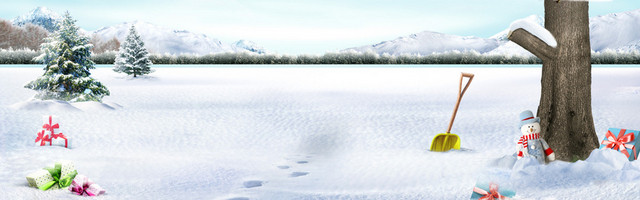 简约手绘唯美海报背景BANNER