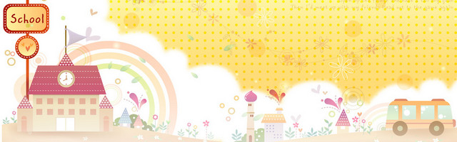 儿童童趣卡通BANNER背景设计