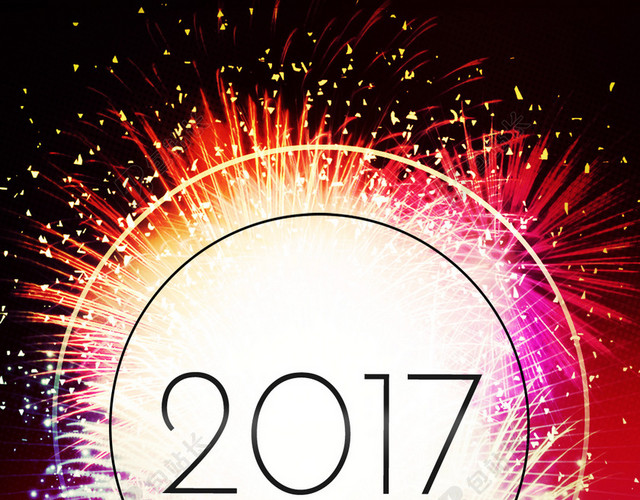 2017年烟花PSD分层H5背景