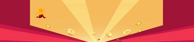 电商立体多边形放射背景BANNER