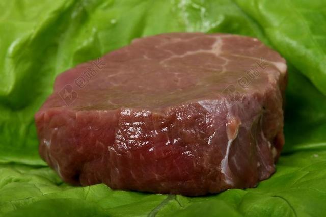 餐饮简约新鲜健康卫生牛肉背景图片