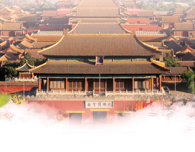 北京故宫风景旅游H5背景