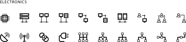 电路相关矢量图标