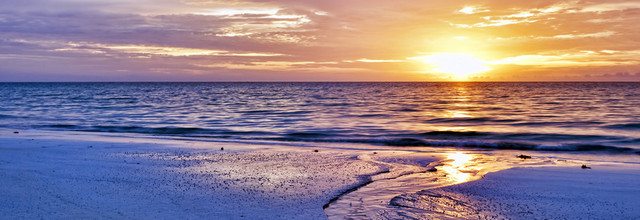 旅游海景夕阳唯美背景BANNER