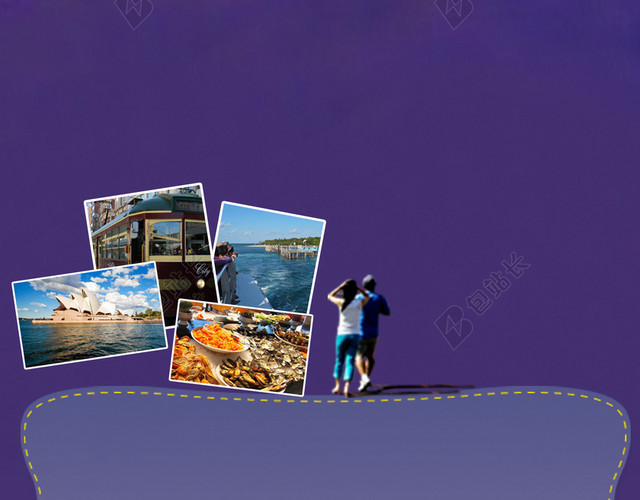 旅游海报背景素材