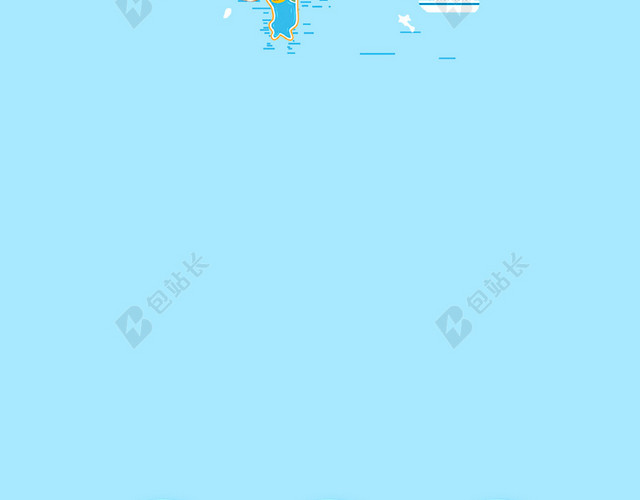 台湾旅游新线路海报背景模板