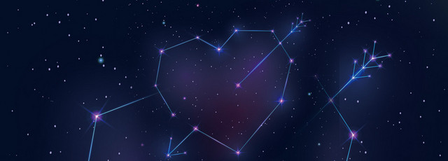 宇宙一箭穿心璀璨星光光点背景BANNER