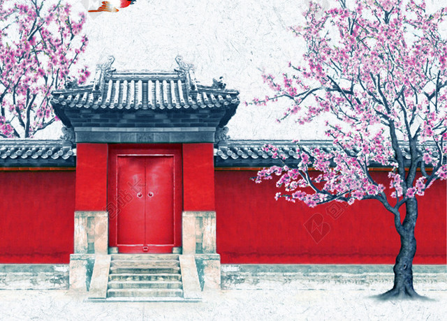 中国风简约立春二十四节气海报