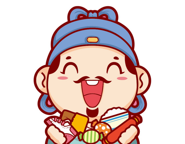 矢量卡通财神
