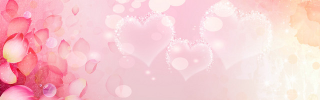 唯美粉色海报背景BANNER