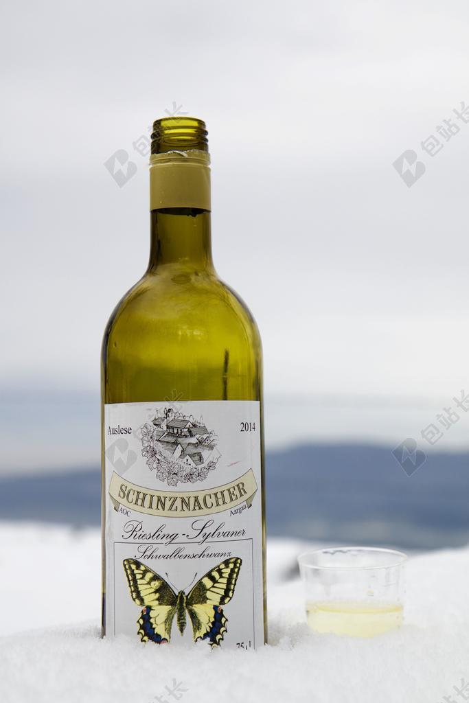 酒 酒瓶 雪 TRINKBECHER 担任酷