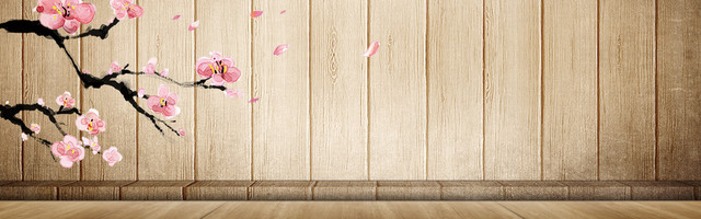 中式木板唯美海报背景BANNER