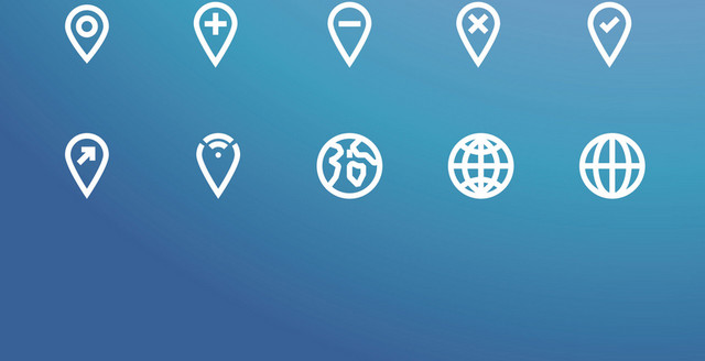 手机地图小图标素材