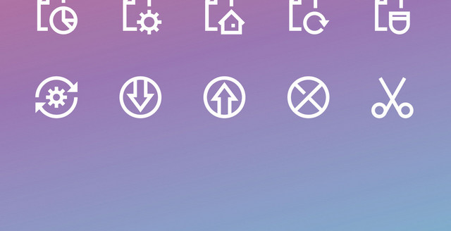 白色界面商务图标素材