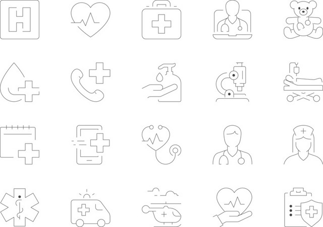 医疗健康图标素材