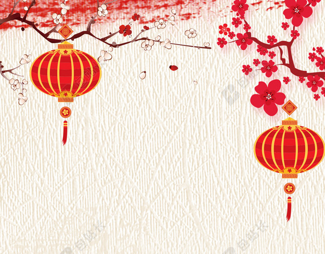 中国风元宵节H5背景