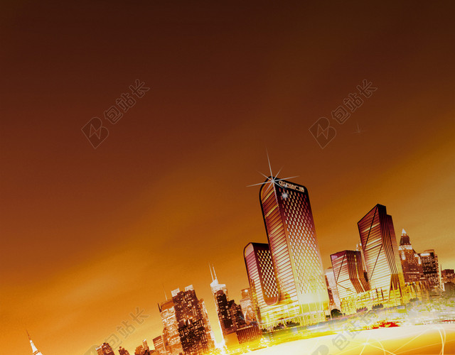 金色财富企业海报背景