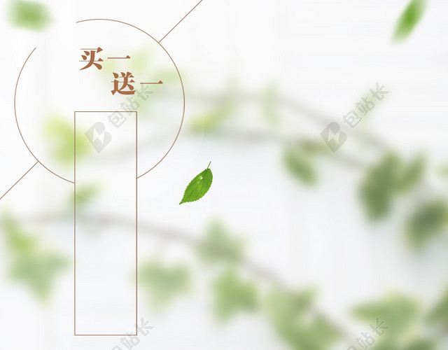 简约树叶主图