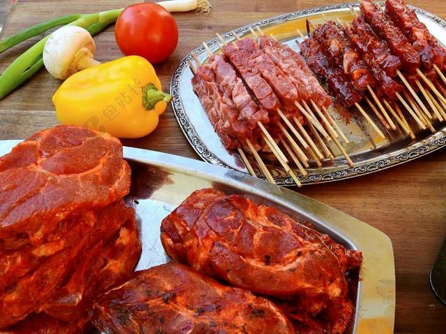 肉 原料 美味 食品 烤架 烤肉 弗里施 吃 烧烤 准备