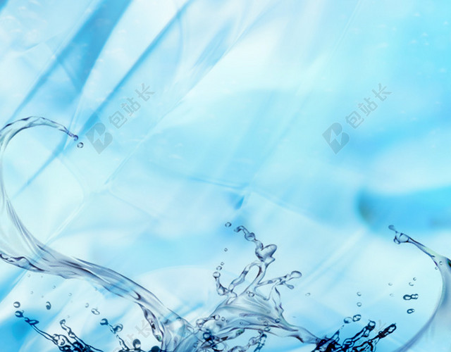 清新水润护肤品背景图